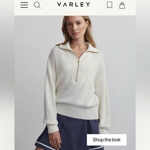 Varley Jene Merino Half-Zip Knit Sweater
